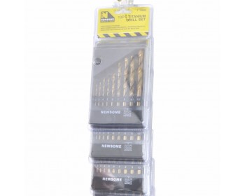 Clip Strip of 10pc Metric Titanium Drill Bit Sets